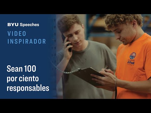 Sean 100 por ciento responsables