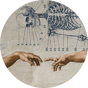 Two hands almost touching